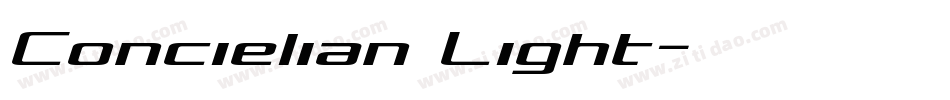 Concielian Light字体转换